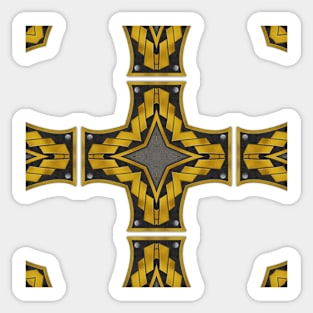 Ornate Kaleidoscope based on Crimson Defiance (Seamless) 10 Sticker